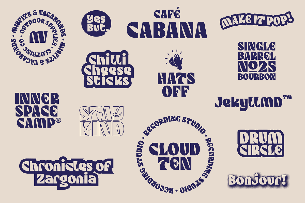 Chuckl | A Bold Display Typeface, a Sans Serif Font by Ayca Atalay (Photo 2 of 6)