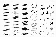 137 doodles with textured brushes, a Decorative Illustration by Pinkbrush (Thumbnail 2 of 6)