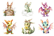 Baby Dragon Sublimation Clipart, an Illustration by CreationArt (Thumbnail 3 of 5)