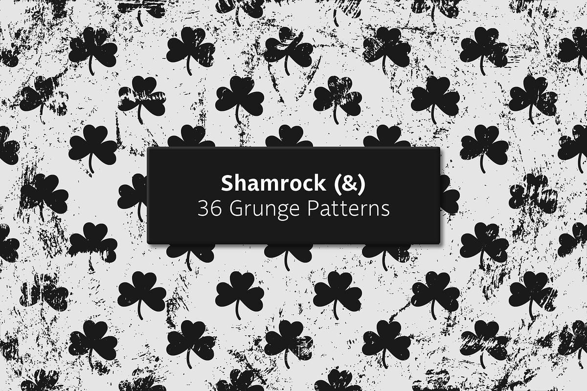 Shamrock (&) - 36 Grunge Patterns, a Pattern Graphic by Tustan (Photo 1 of 8)
