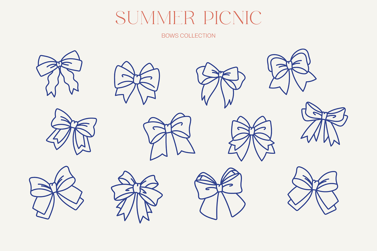 Summer Picnic Elements - Doodle Art, an Illustration by Moonberry_Studio (Photo 6 of 14)