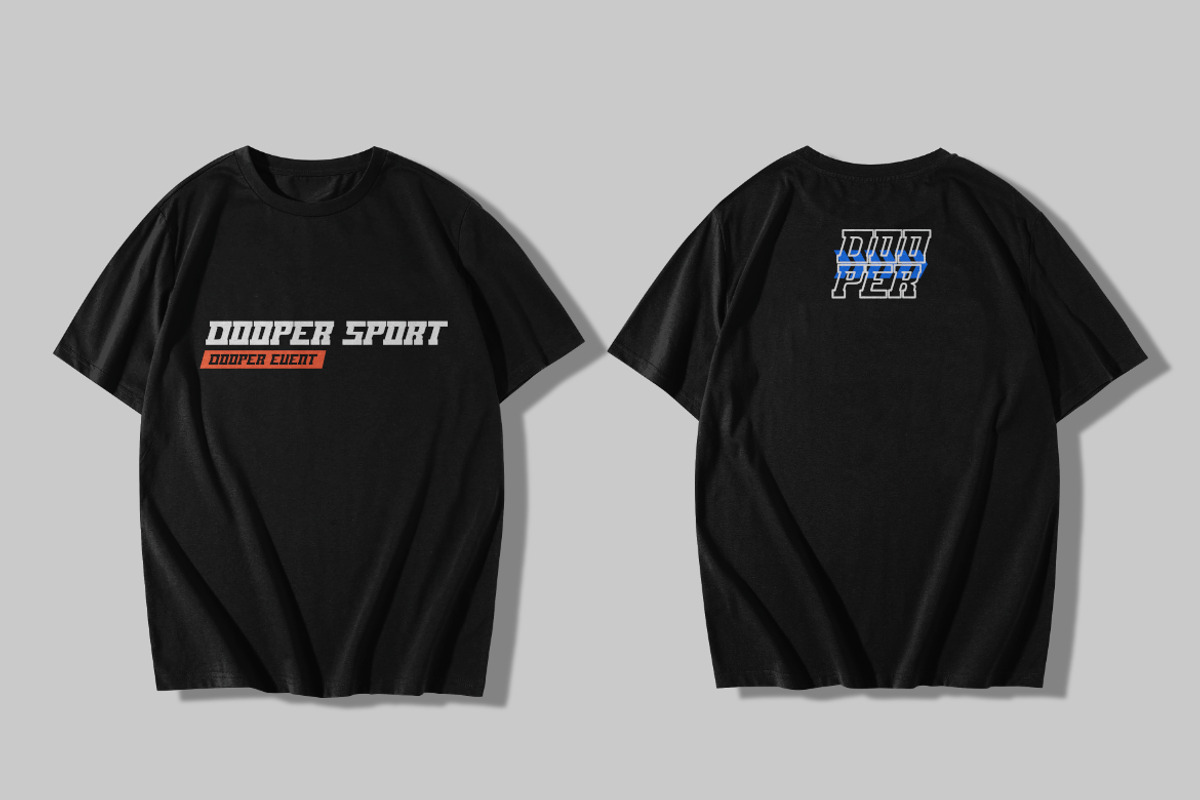 DOOPER Modern Sport Font, a Font by Bayuktx (Photo 9 of 10)