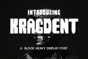 Kragdent - Block Heavy Display, a Font by Indotype Foundry