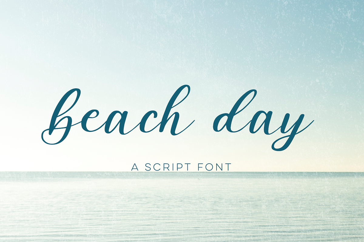 Beach Day Script, a Script Font by Beck McCormick (Photo 1 of 11)