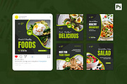 Healthy Food Instagram Post, a Social Media Template by CavenArt (Thumbnail 4 of 5)