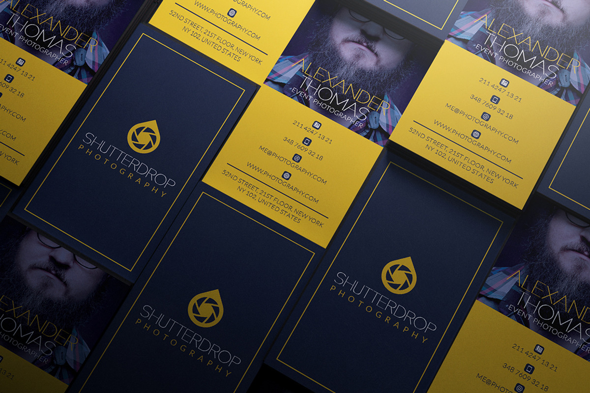 Photographer Business Card, a Business Card Template by Marvel (Photo 2 of 5)