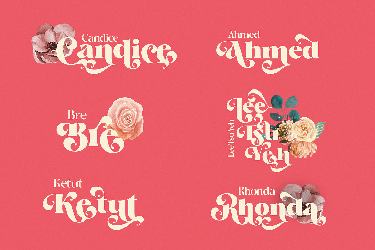 True Rose - Decorative Retro Serif, a Serif Font by creativemedialab (Photo 8 of 12)