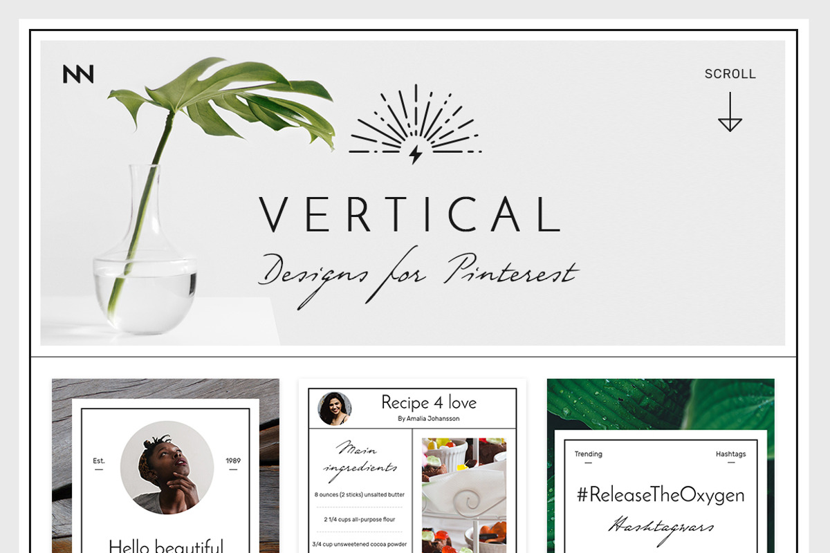Elsewhere Vintage Social Media Pack, a Social Media Template by NordWood (Photo 3 of 8)