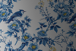 SPRING CHINOISERIE Seamless Pattern