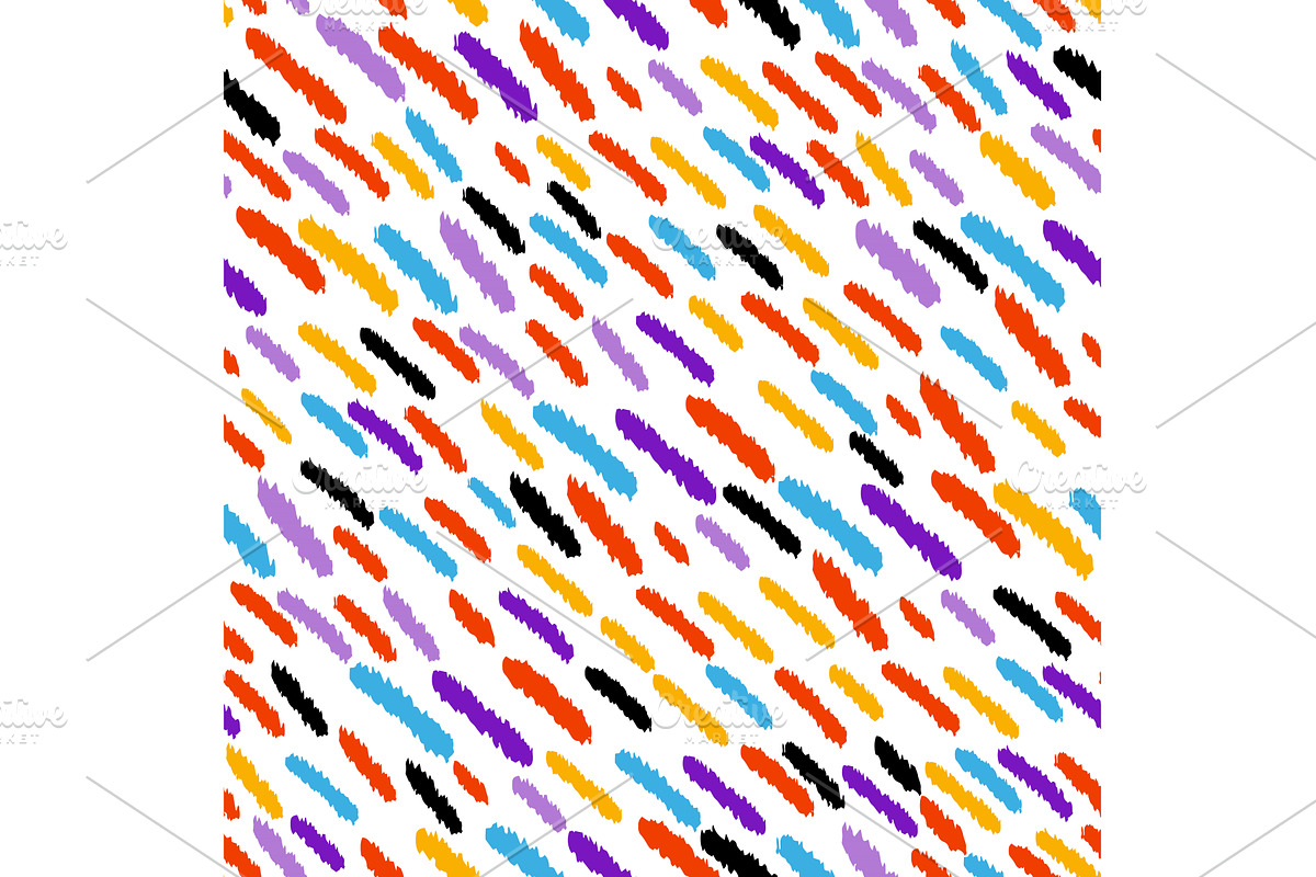 Colorful line doodle seamless, a Texture Illustration by Nenahliadava Design