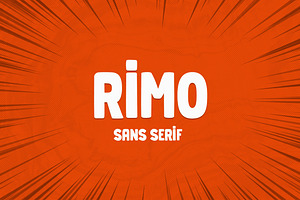 Rimo - Cartoon Sans Serif Font