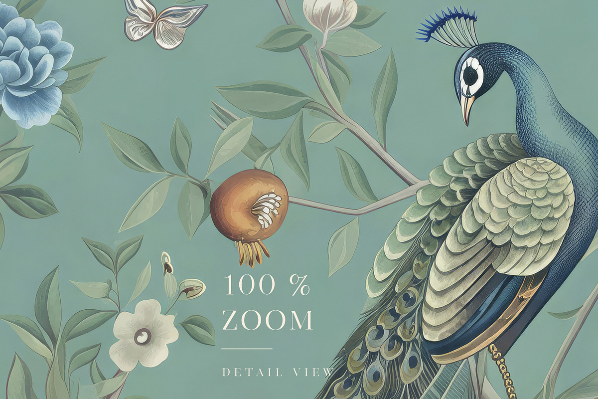 Sage Green Chinoiserie Wallpaper, a Wallpaper Graphic by by creative paper (Photo 10 of 20)