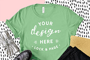 Bella Canvas 3001 Graphic Mockups, a Shirt Mockup by lock and page (Thumbnail 21 of 65)