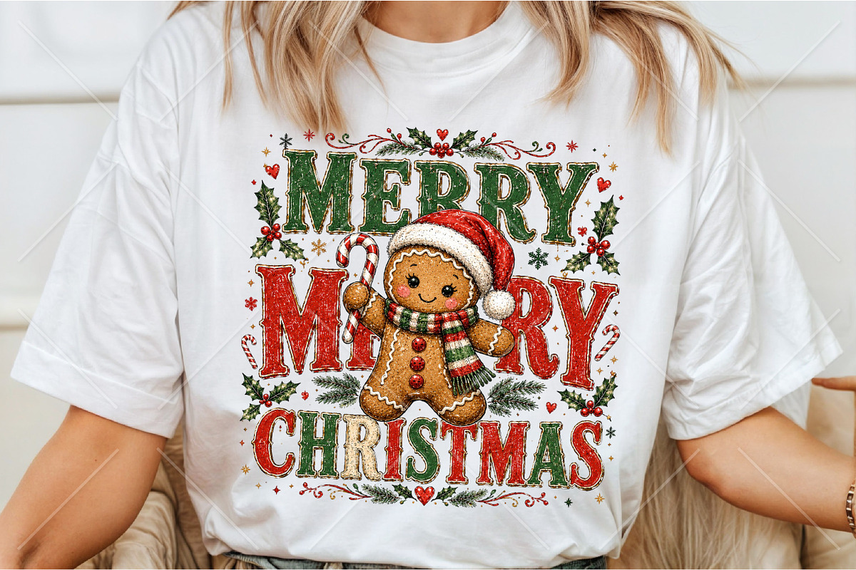 Merry Christmas Gingerbread PNG, a Seasonal Illustration by Canvas Craft (Photo 3 of 6)