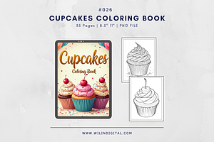 35 Cupcakes Coloring Pages For Kids