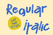 CS Raving Stamp, a Handwritten Font by Craft Supply Co. (Thumbnail 3 of 8)