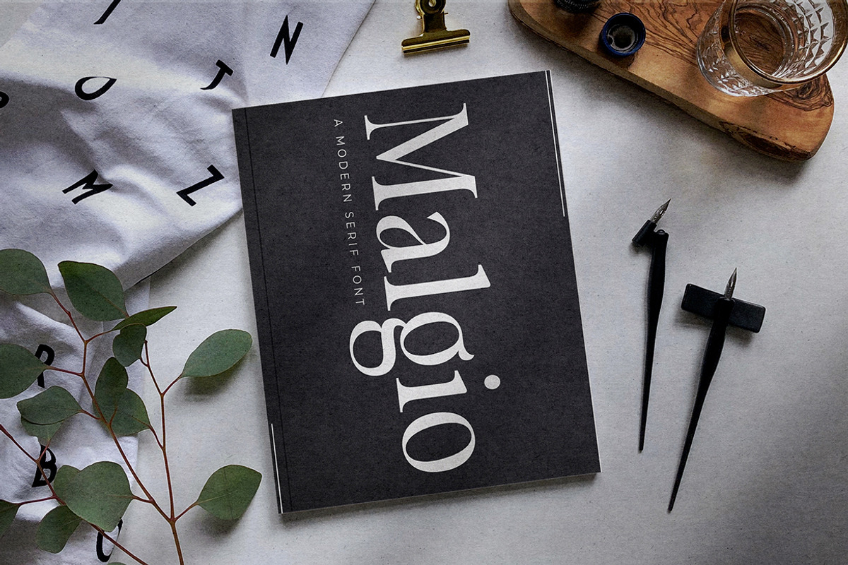 Malgio - Modern Serif, a Serif Font by Almeera Std (Photo 5 of 6)