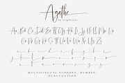 Agathe Handwritten Script, a Handwritten Font by etigletters (Thumbnail 8 of 9)