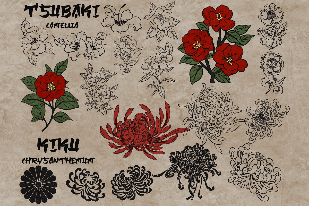 Japan traditional elements Procreate, a Brush Add-On by TheWhiteCatLab (Photo 15 of 20)