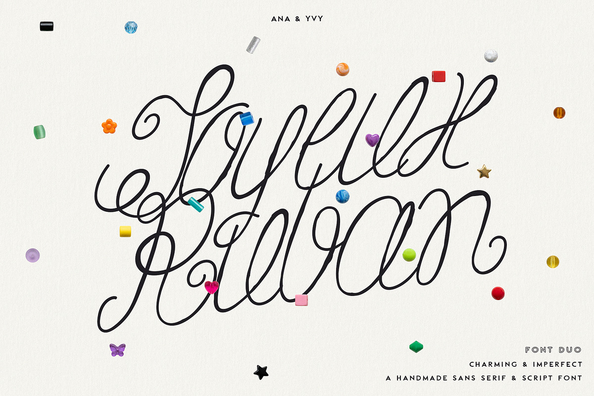 Ruban Soyeux Script & Sans Font Duo, a Handwritten Font by ana & yvy (Photo 1 of 32)