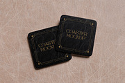 Square Coaster Mockup Bundle Set, an Advertising Mockup by Rielismee (Thumbnail 4 of 5)