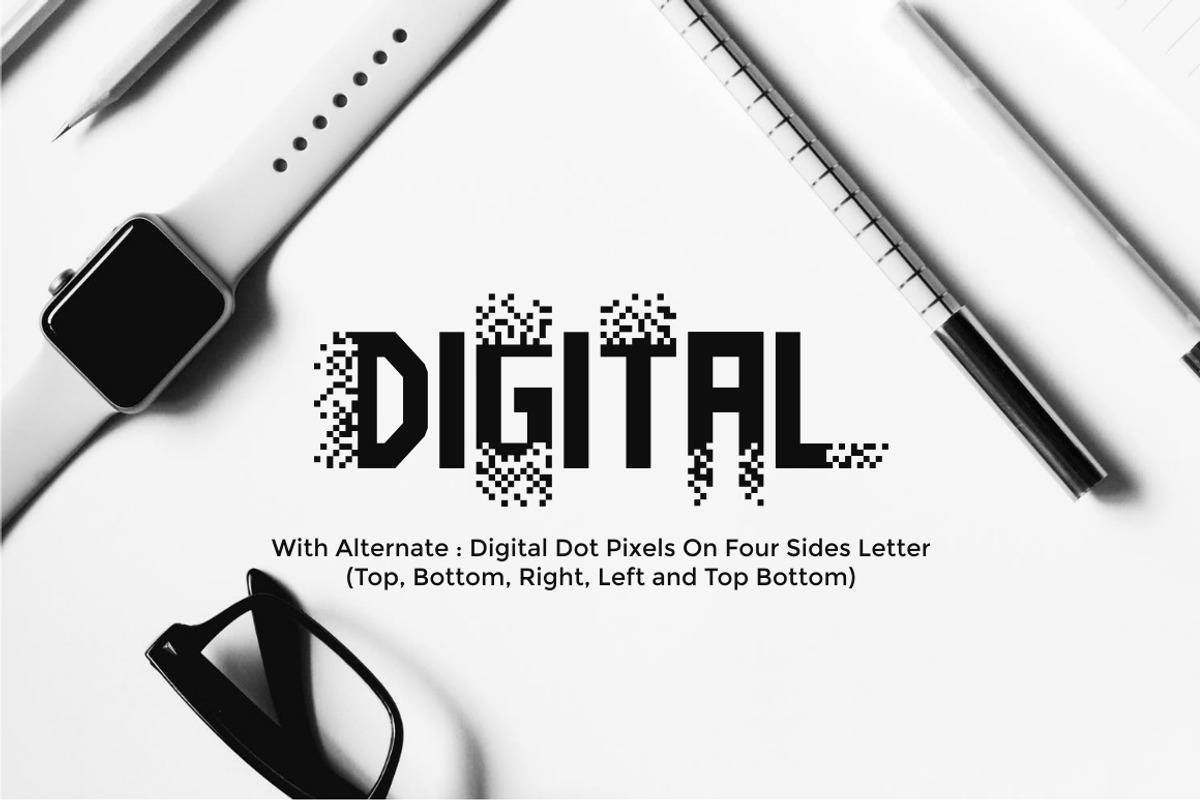 Pixel Bit Typeface preview 2