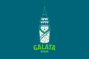 Galata Kebab Logo Template, a Branding & Logo Template by Kreasi Malam (Thumbnail 2 of 4)
