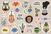 Cute Stickers Pack, an Object Illustration by piyacler (Thumbnail 3 of 11)