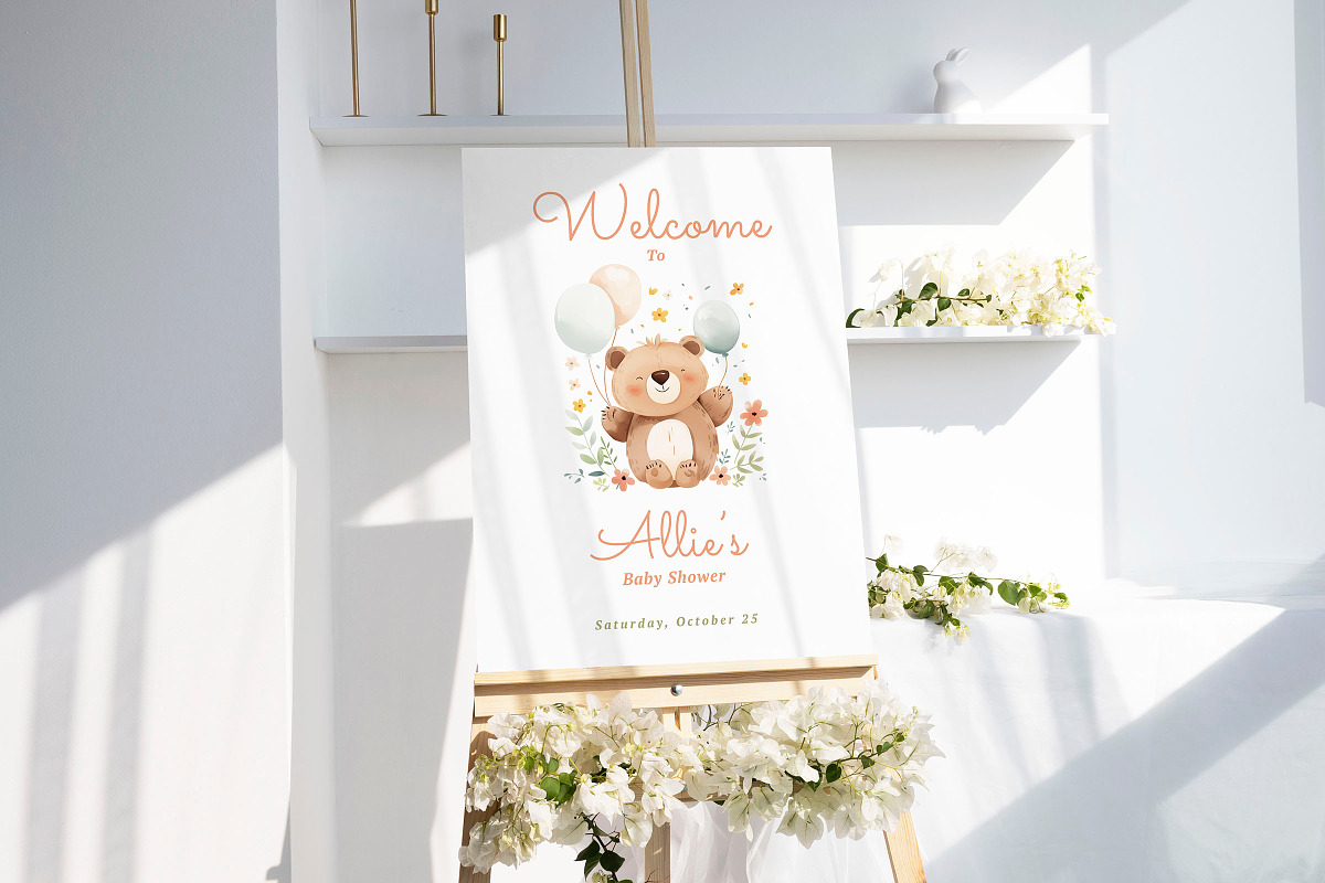 Ursa - Baby Shower Invitation, an Invitation Template by CinderHeart Designs (Photo 4 of 5)