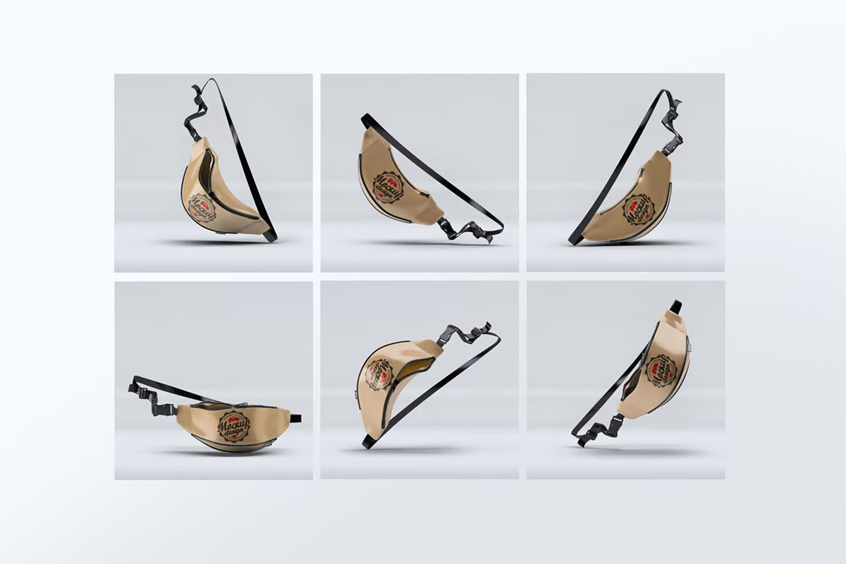 Bum Bag Mock-Up, an Advertising Mockup by Se٧enStudio (Photo 6 of 7)