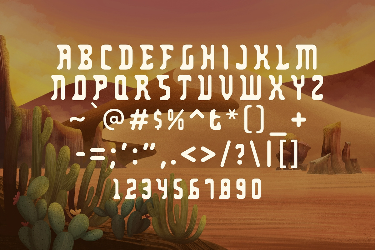 Palo Santo - Mexican Desert Typeface, a Sans Serif Font by HipFonts (Photo 2 of 6)