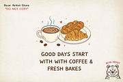 Coffee Morning Hand-drawn PNG Bundle, an Illustration by GlitterCraft (Thumbnail 12 of 101)