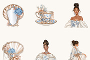 Coastal Grandmillennial Clipart, an Object Illustration by BusyDaydesign (Thumbnail 4 of 9)
