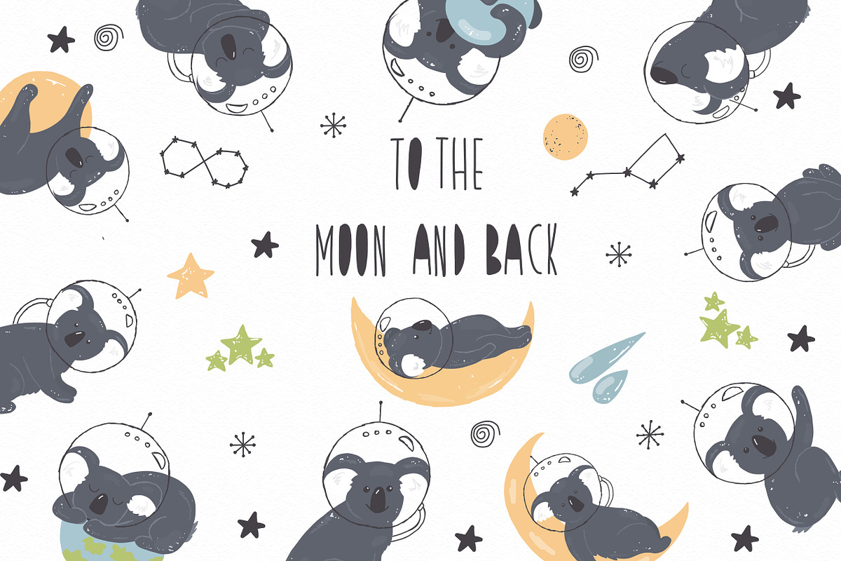 To the Moon and Back, an Animal Illustration by SketchCliparts (Photo 1 of 7)