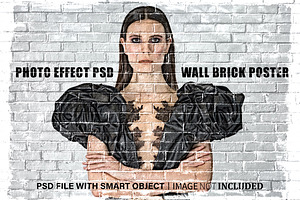 Wall Brick Photo Effect