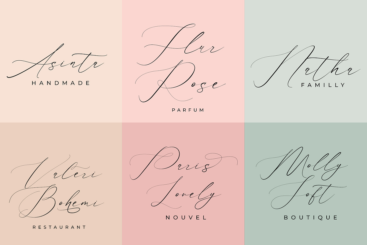 Flavinda Wedding Calligraphy Font, a Script Font by RantautypeStudio (Photo 11 of 16)