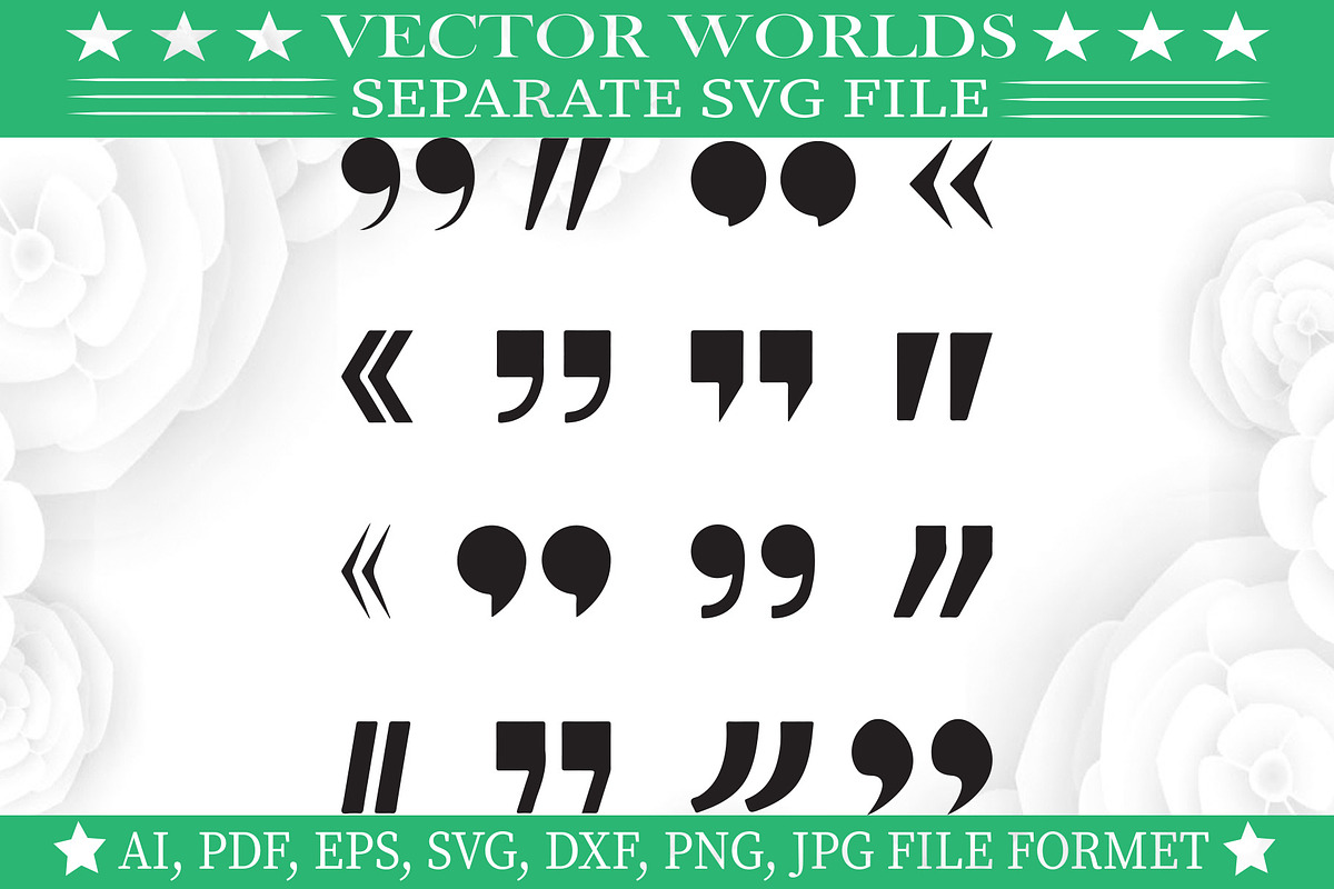 Quotation Mark Svg, Mark Svg, an Object Graphic by VectorWorlds
