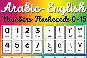 Arabic-English Numbers Flashcards, an Education Illustration by Sourcedigi (Thumbnail 1 of 3)