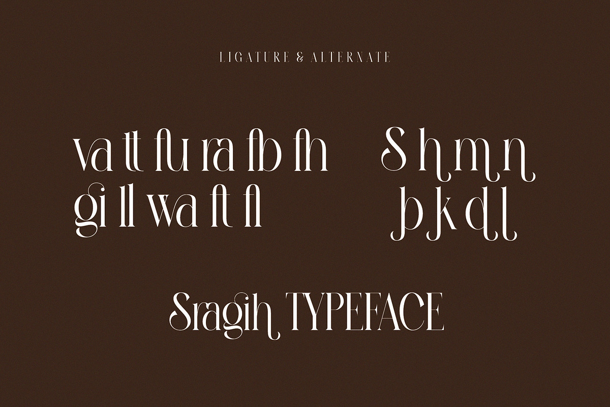 Sragih Elegant Ligature Serif, a Serif Font by Alfinart (Photo 7 of 8)