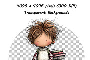 Whimsical Birthday Boy Clipart PNG, an Illustration by one-touch (Thumbnail 13 of 18)