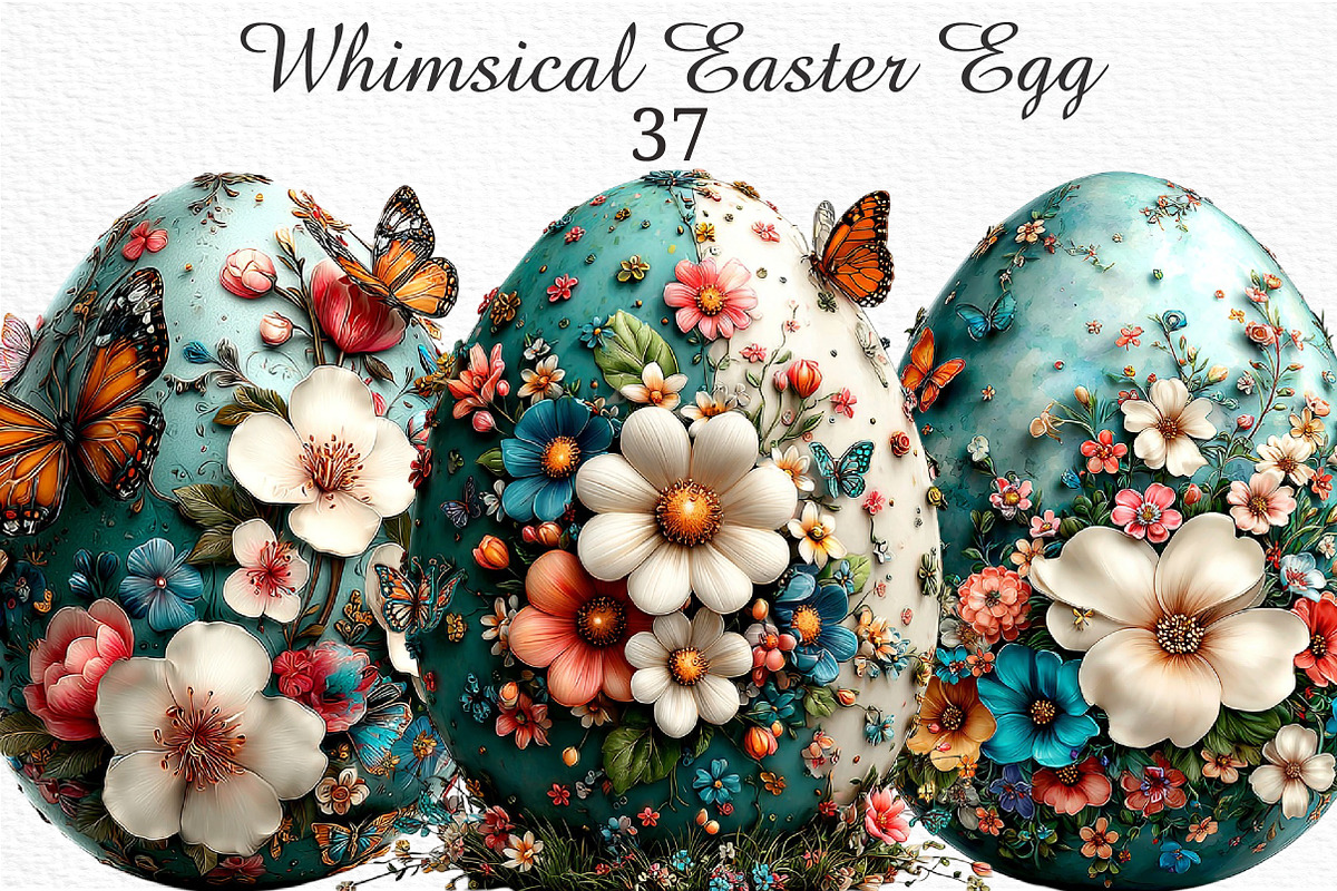 Whimsical Easter Egg Clipart Png, an Illustration by Craft Nest (Photo 1 of 10)