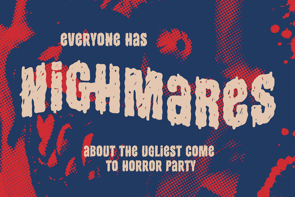Ghost Ticket a Cartoon Horror Font, a Handwritten Font by Rasiorise Studio (Photo 5 of 12)