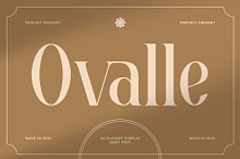 Ovalle – Elegant Display Serif Font
