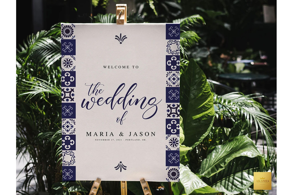 Mexican Theme Welcome Sign Template, a Stationery Template by Creative Market (Photo 3 of 3)