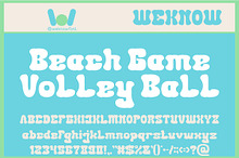 Beach Game font