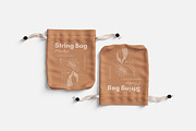 String Bag Mockup, a Product Mockup by Indah (Thumbnail 2 of 6)