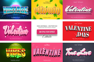 3D Text Effects Collection Vol 22