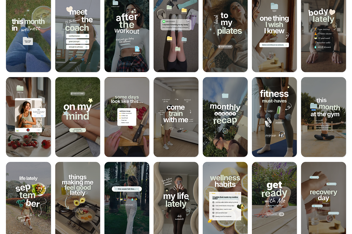 Health & Wellness Reels Templates, a Social Media Template by DigiPax (Photo 1 of 14)
