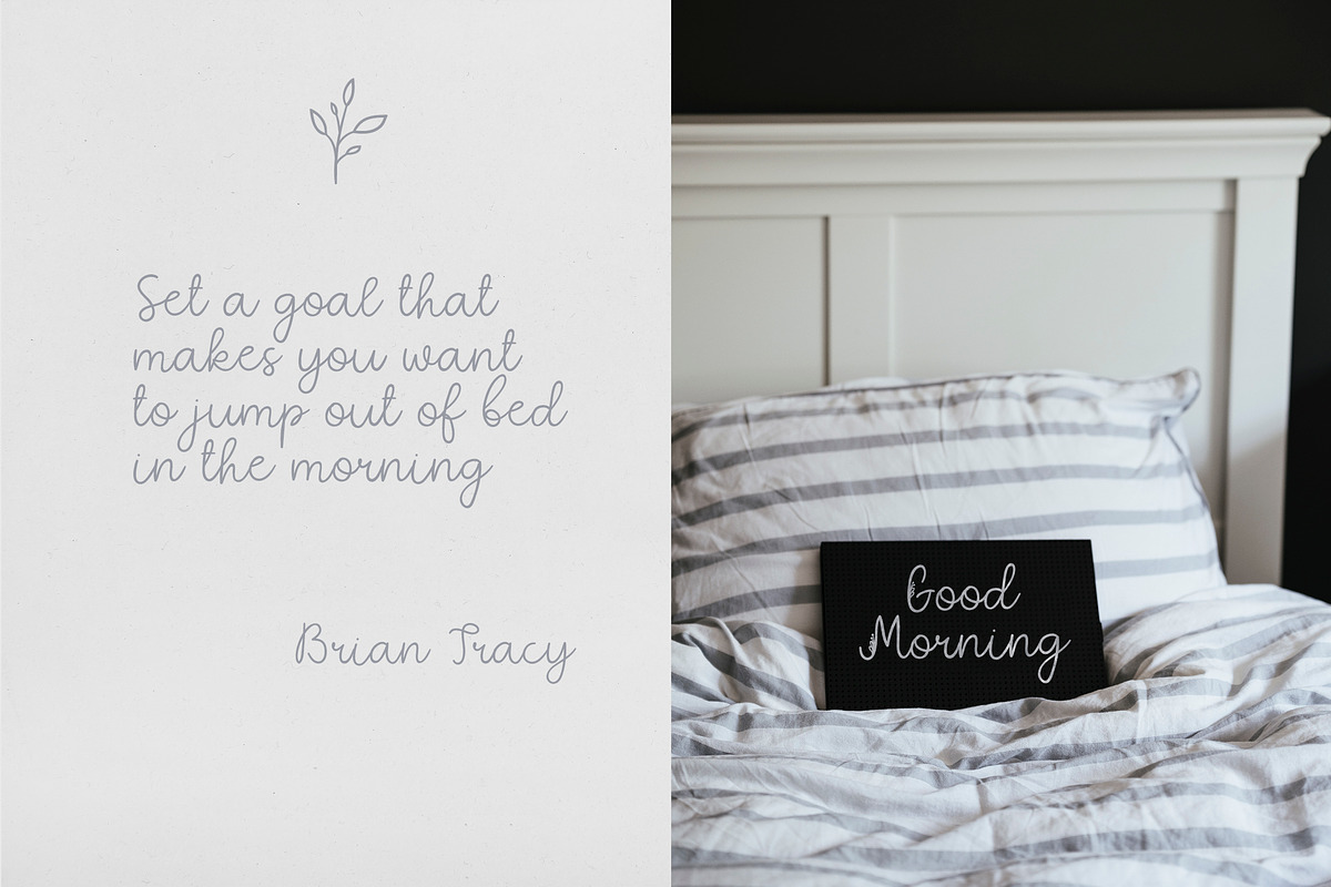 Quaint Garden Floral Font +EXTRAS preview 4