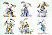 Whimsical Easter Bunny PNG Clipart, an Illustration by Creative Art (Thumbnail 8 of 8)